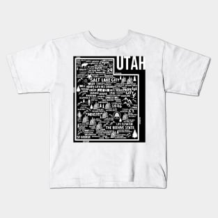 Utah Map Kids T-Shirt